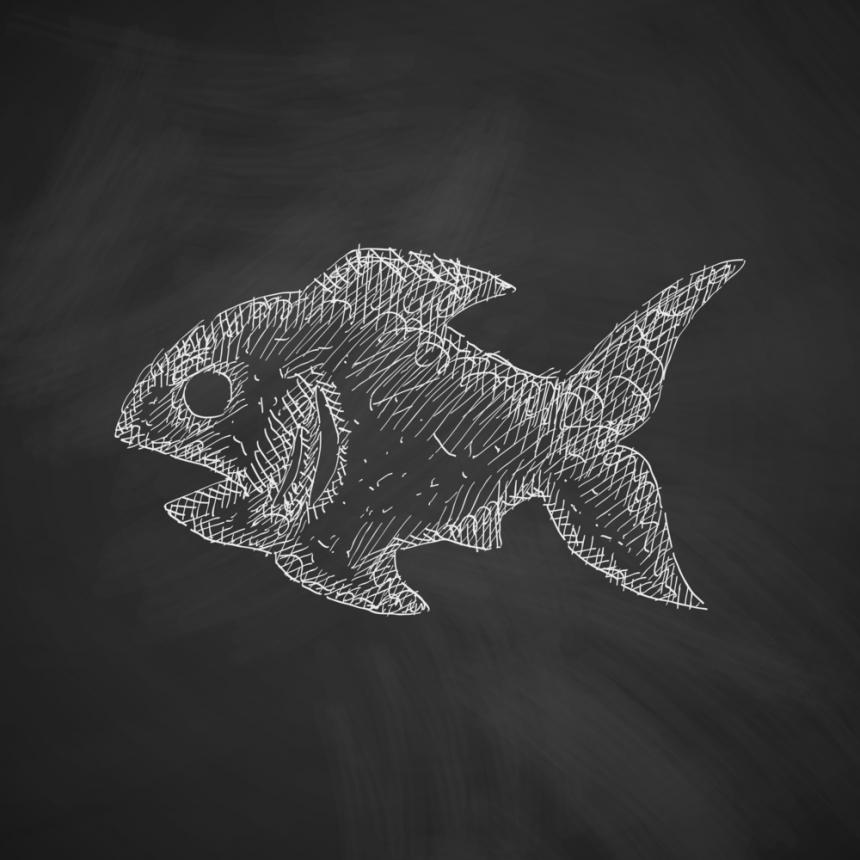 Πίνακας Ψάρι κιμωλίας