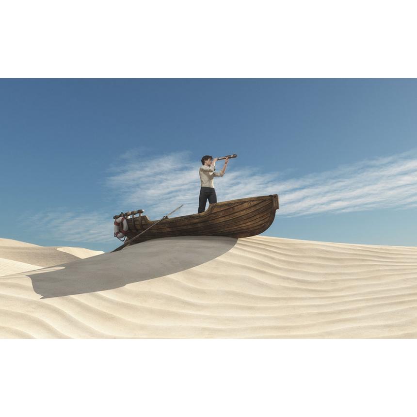 Πίνακας Άντρας στην έρημο