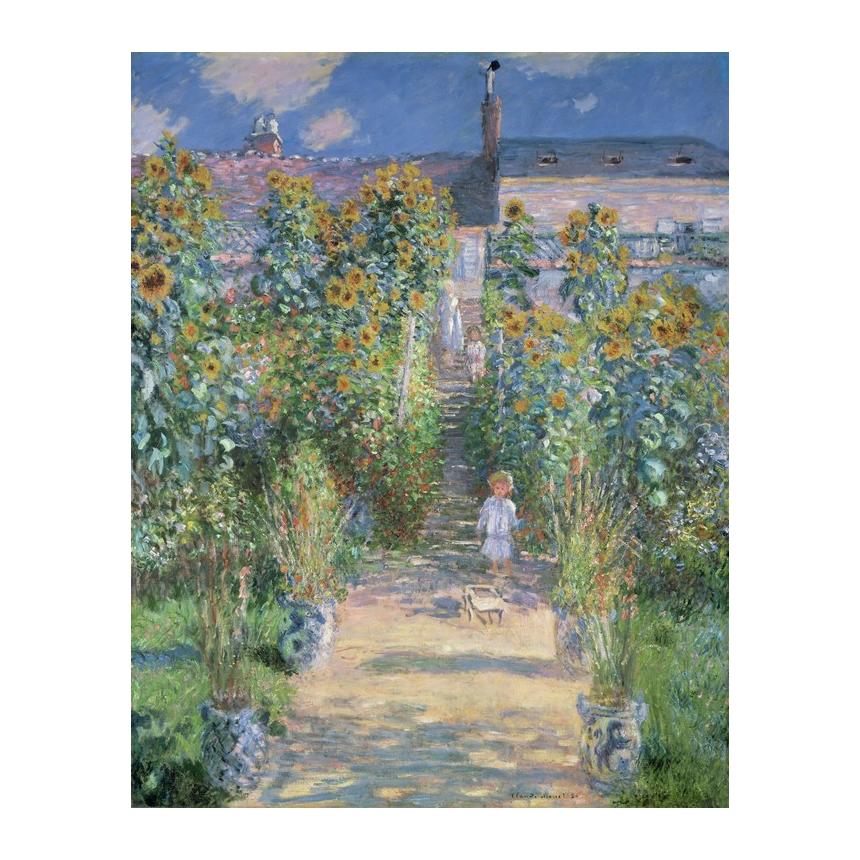 Πίνακας ζωγραφικής Claude Monet Κήπος στη Βεθιούλη