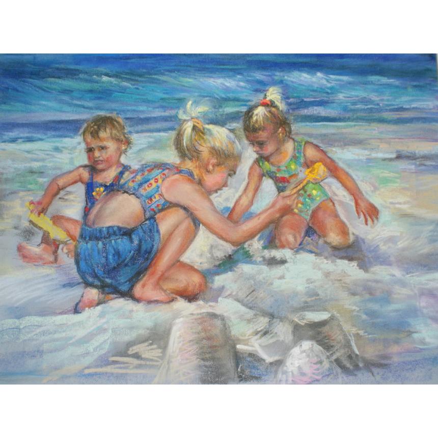 Πίνακας Παιχνίδι στην παραλία