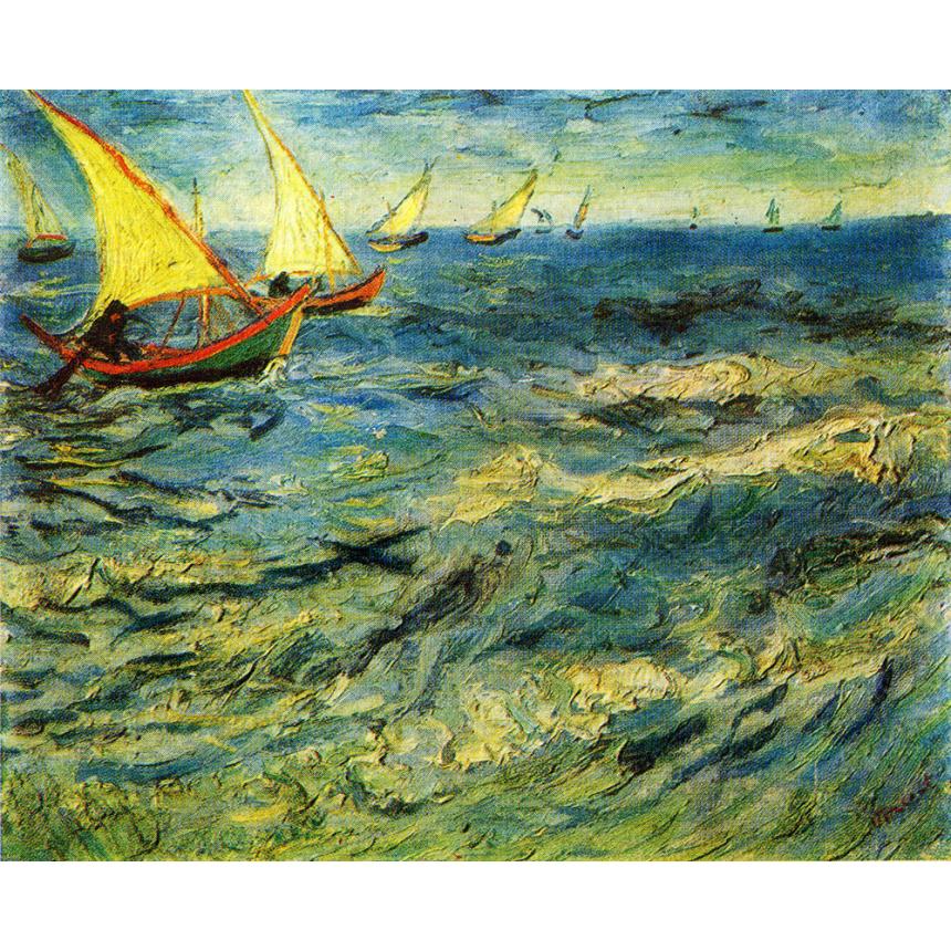 Πίνακας Vincent Van Gogh - The Sea At Saint Marie