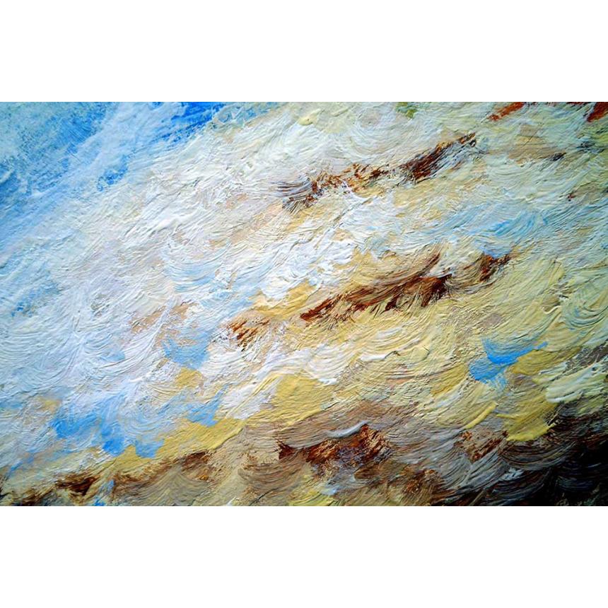 Πίνακας Abstract αφηρημένη παραλία