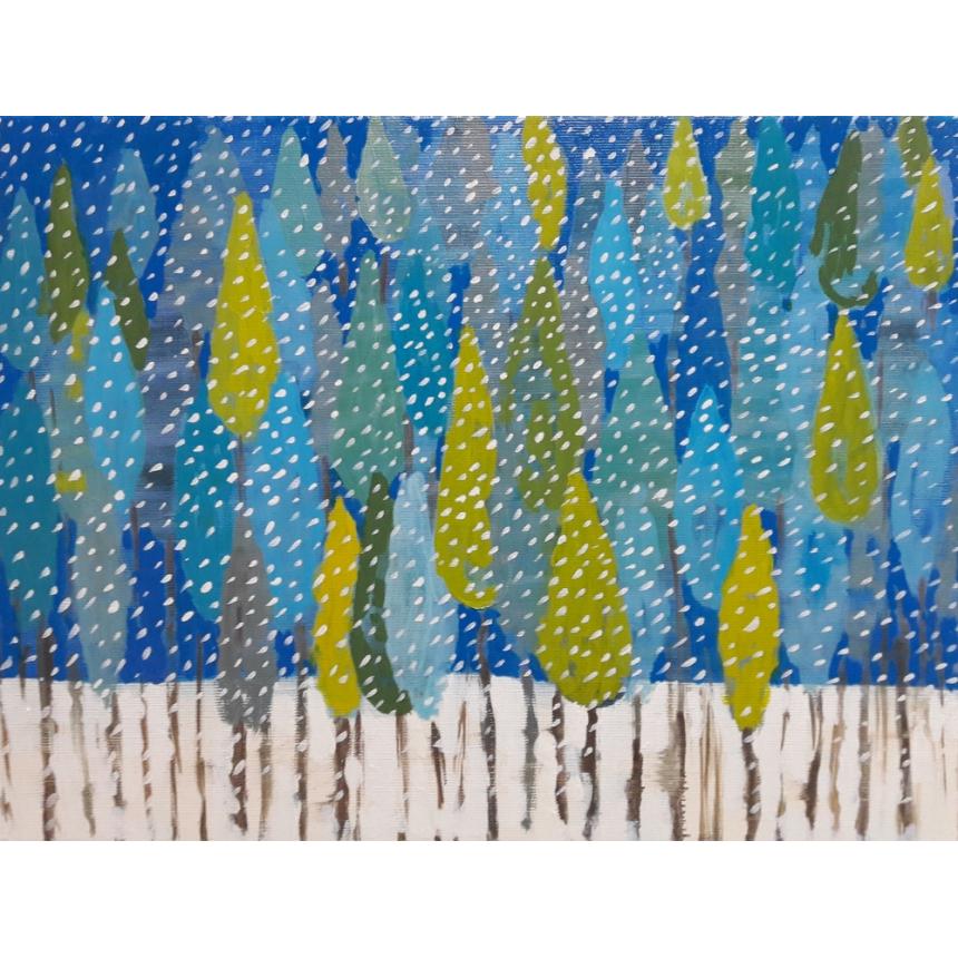 Πίνακας Χιονισμένα δέντρα