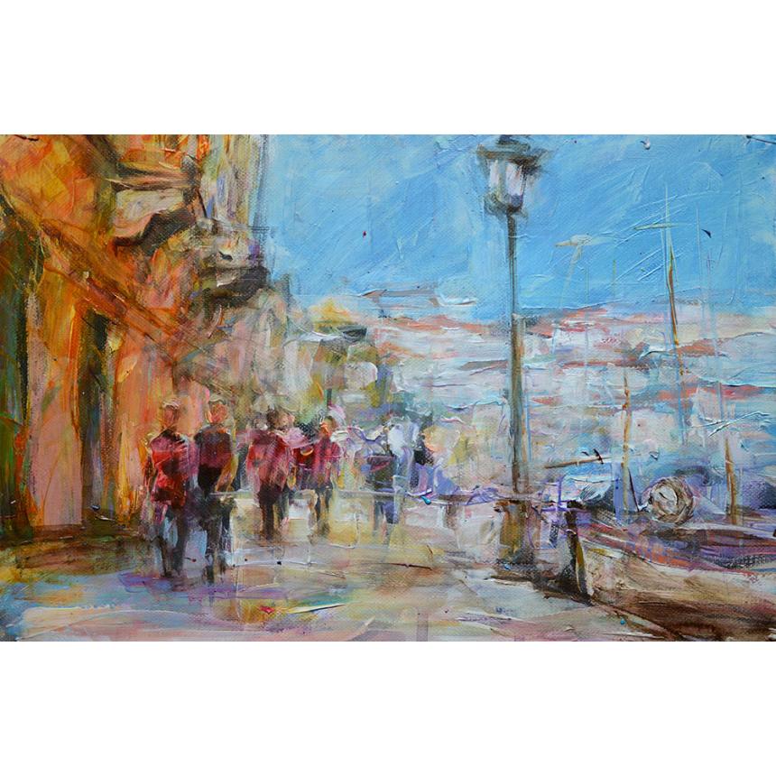 Πίνακας Βόλτα στο λιμανάκι