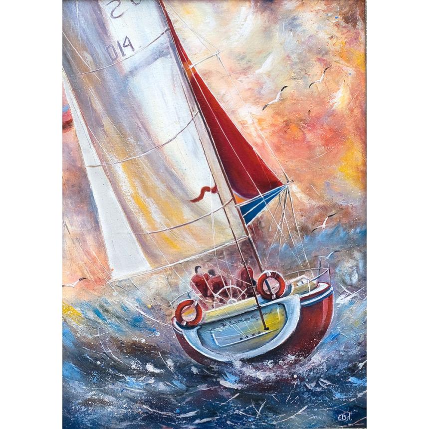 Πίνακας σε καμβά Ιστιοφόρο 