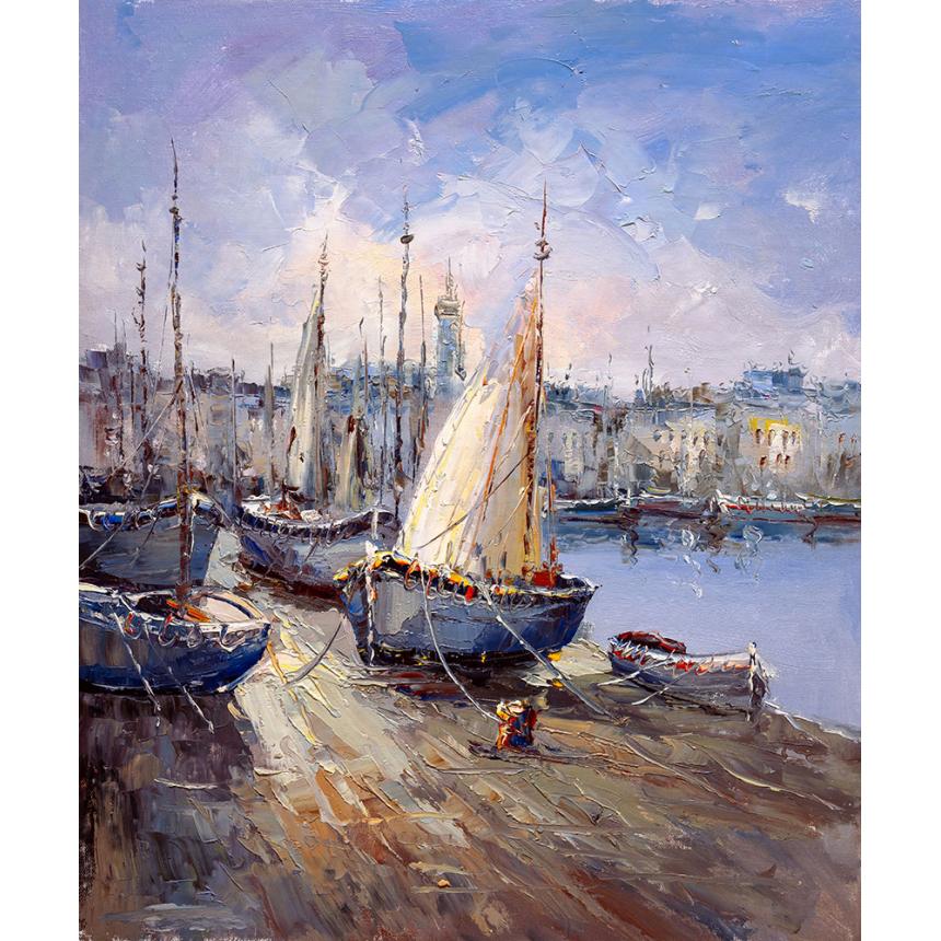 Πίνακας Τοπίο abstract λιμάνι