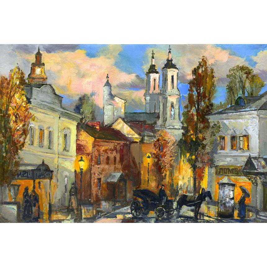 Πίνακας Αμαξάς στο Σούρουπο