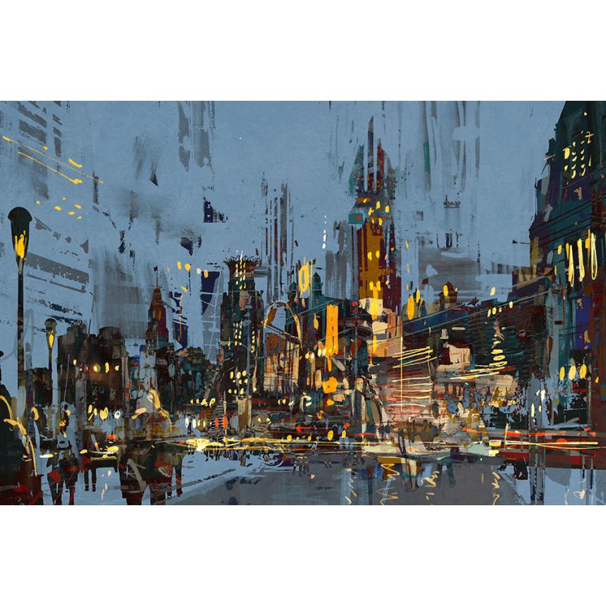 Πίνακας σε καμβά Νυχτερινά φώτα