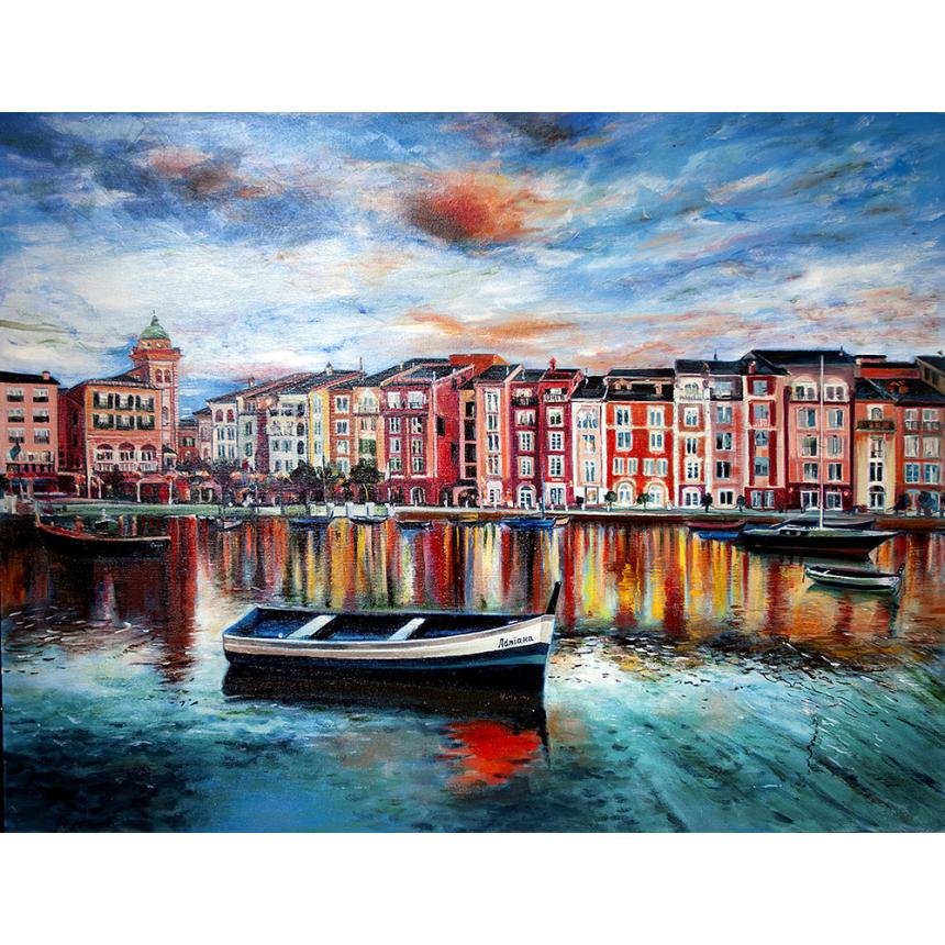  Πίνακας Ηλιοβασίλεμα Βενετία