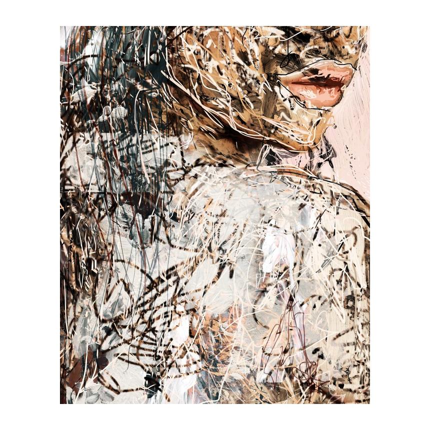 Πίνακας Abstract πρόσωπο Χείλη