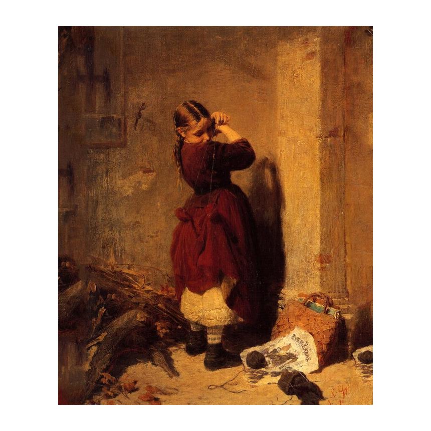 Πίνακας Κοιτάζοντας το φόρεμα