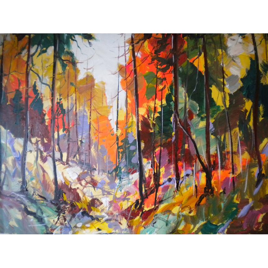 Πίνακας σε καμβά Φθινοπωρινά χρώματα