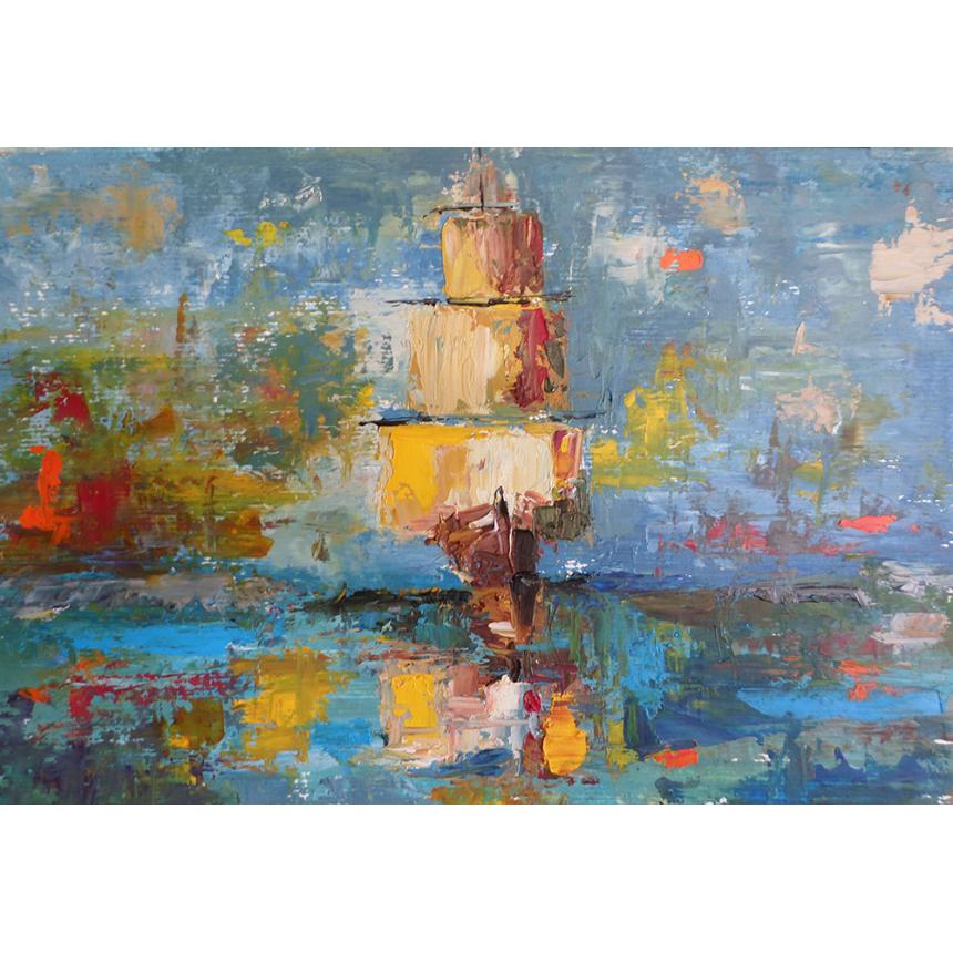 Πίνακας Αφηρημένο ιστιοφόρο