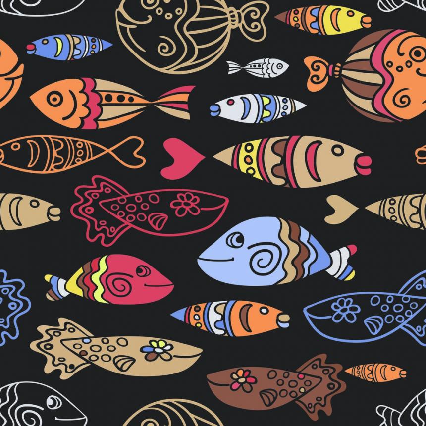 Πίνακας Πολλά ψάρια μαζί