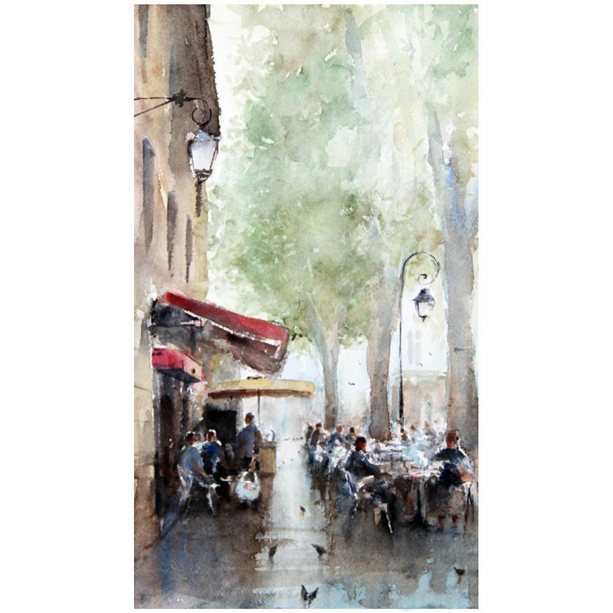 Πίνακας Καφέ στον πεζόδρομο