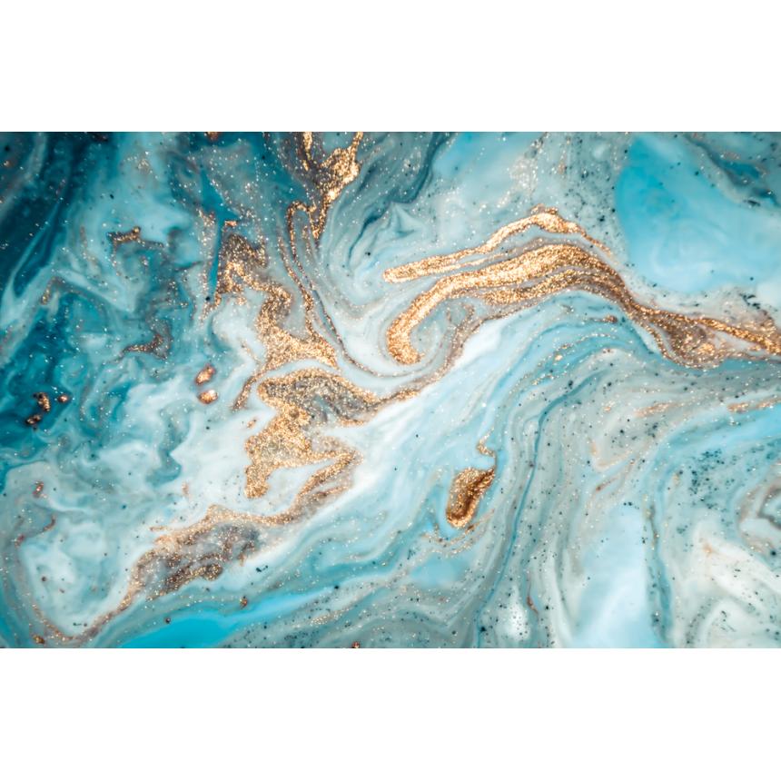 Πίνακας Abstract χρυσές πινελιές