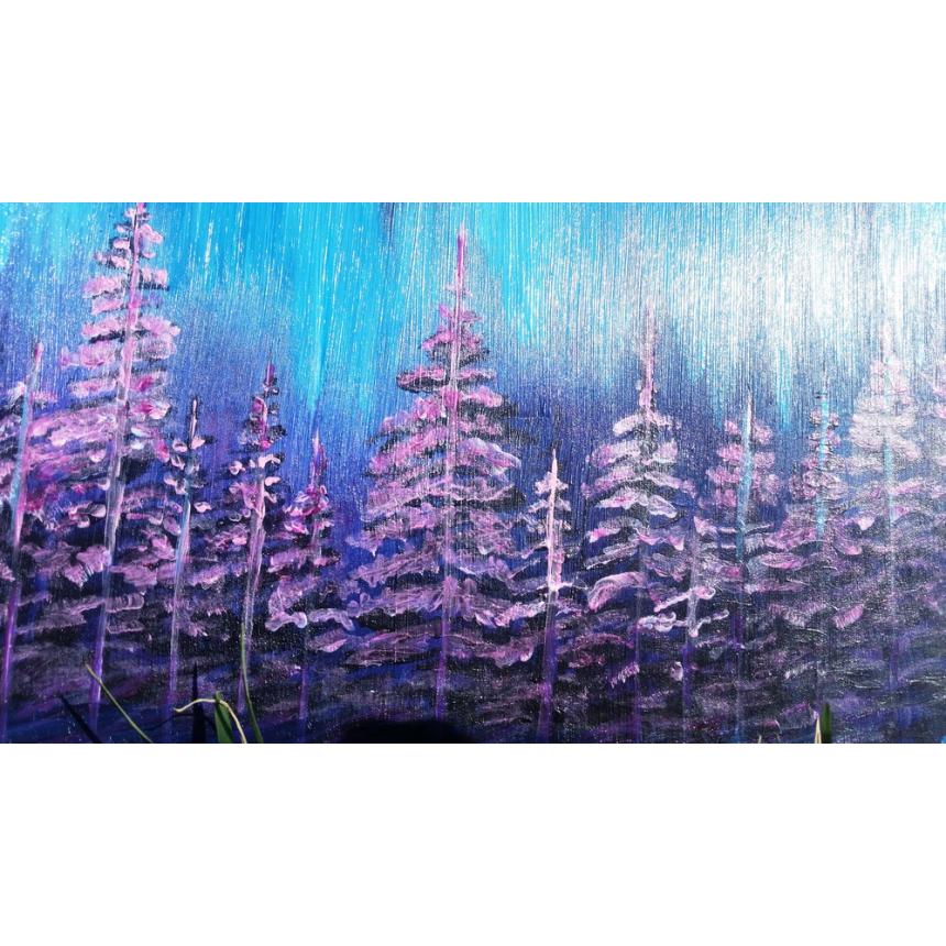 Πίνακας Μωβ έλατα