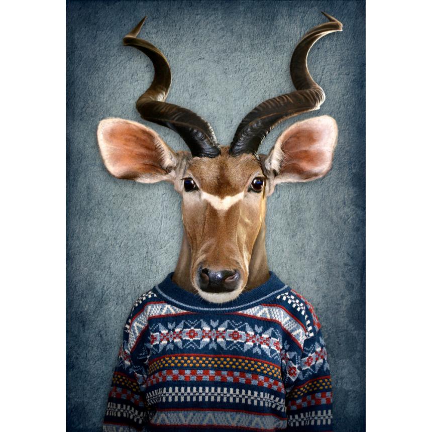 Πίνακας Ελάφι με πουλόβερ