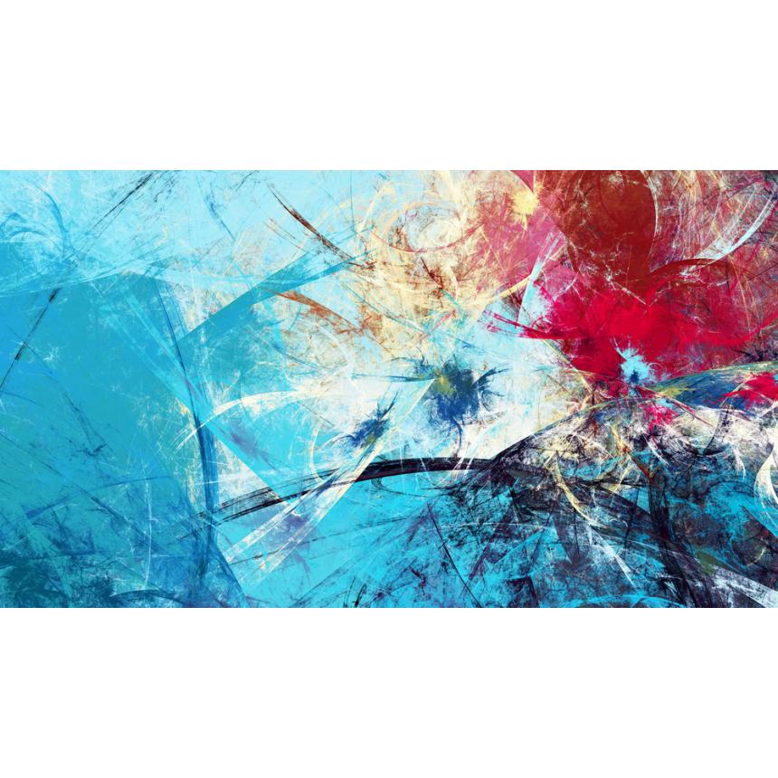 Πίνακας Abstract  blu red