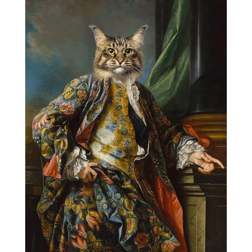 Πίνακας Γάτα με κοστούμι