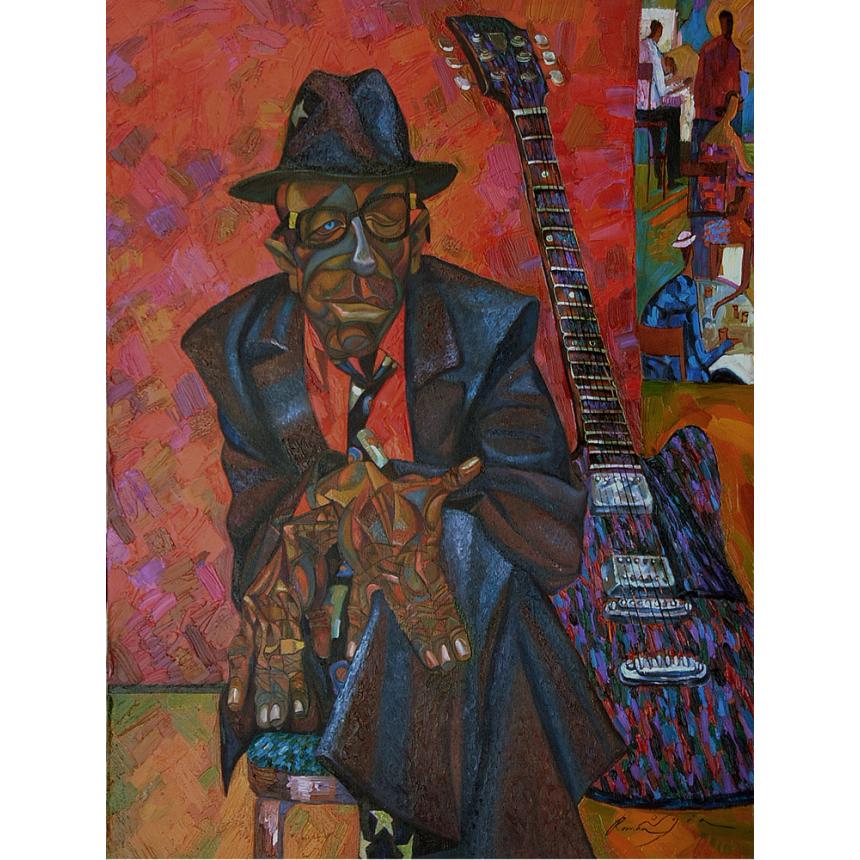Πίνακας άνδρας με κιθάρα
