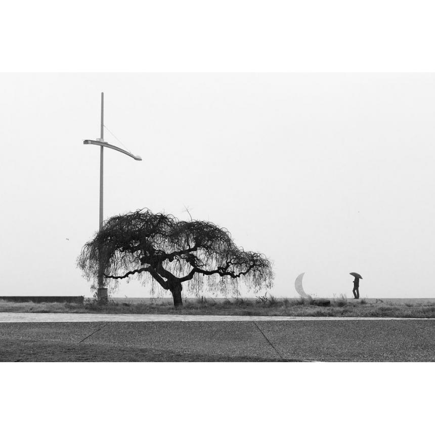 Πίνακας Παραλία Θεσσαλονίκης BW