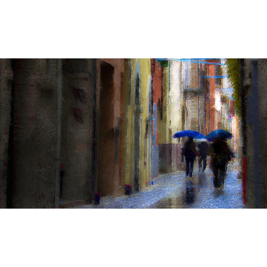 Πίνακας βροχερά δρομάκια