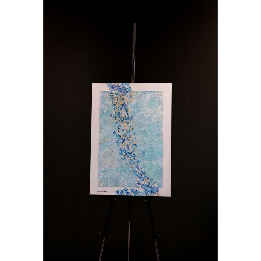 Πίνακας abstract θαλασσινά χρώματα