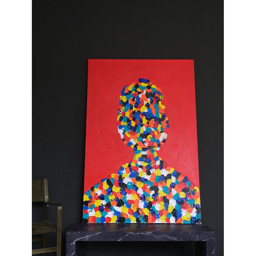 Painting abstract face