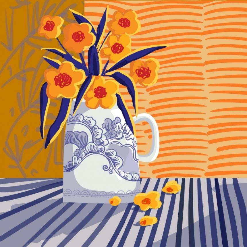 Βάζο με λουλούδια