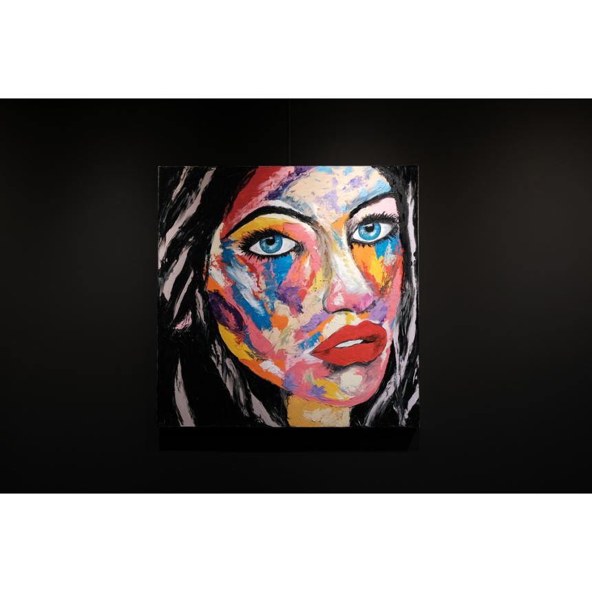 Πίνακας abstract γυναικείο πρόσωπο