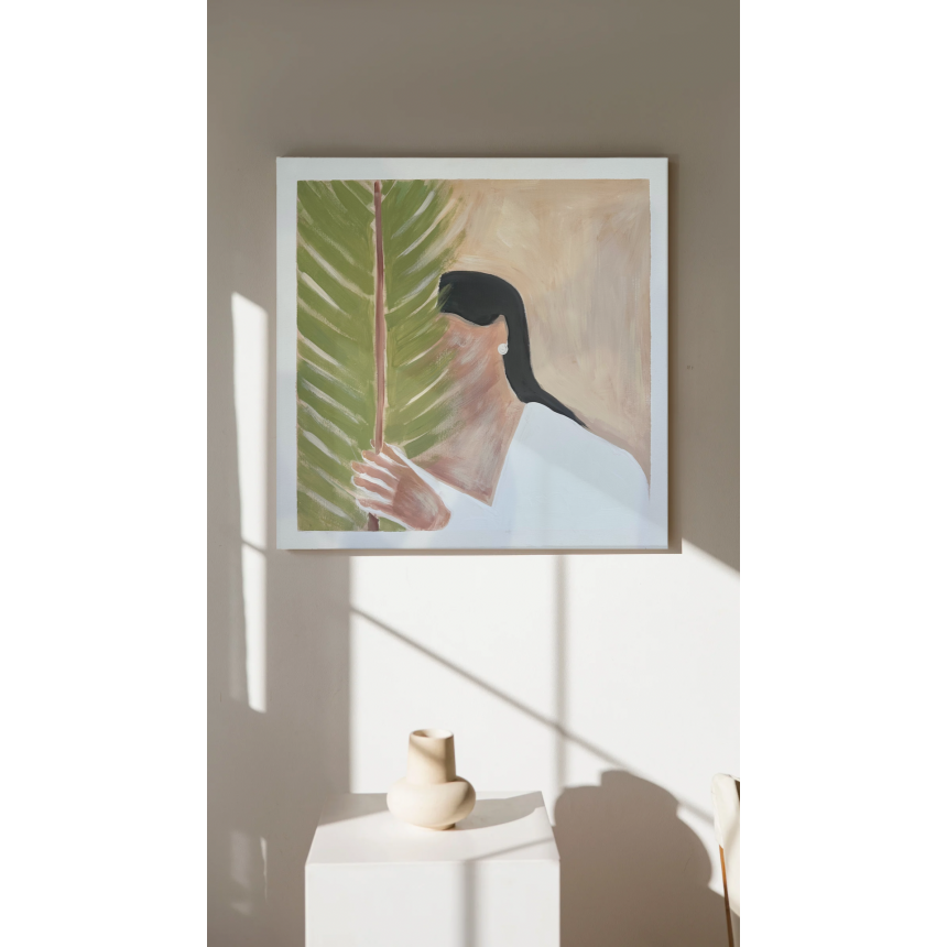 Πίνακας Κοπέλα με φοίνικα