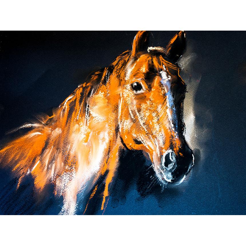 Πίνακας ζωγραφικής Καφέ Άλογο
