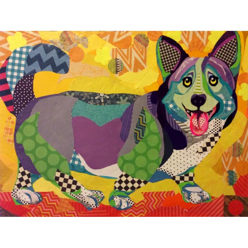 Πίνακας Πολύχρωμος σκύλος