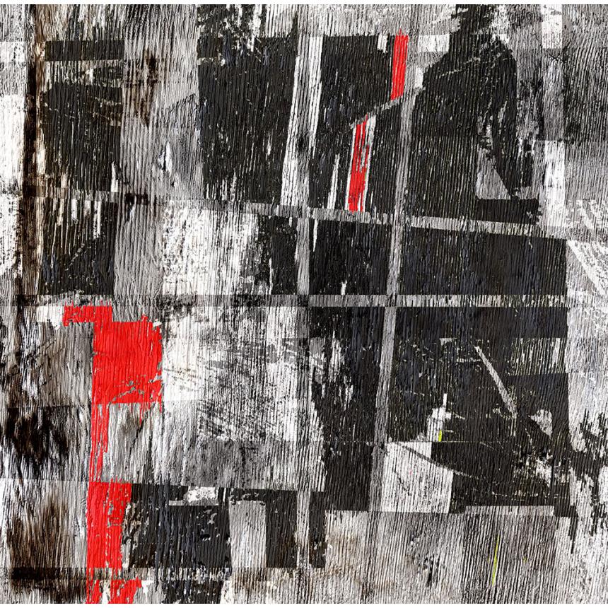 Πίνακας Abstract Κόκκινο - Μαύρο 
