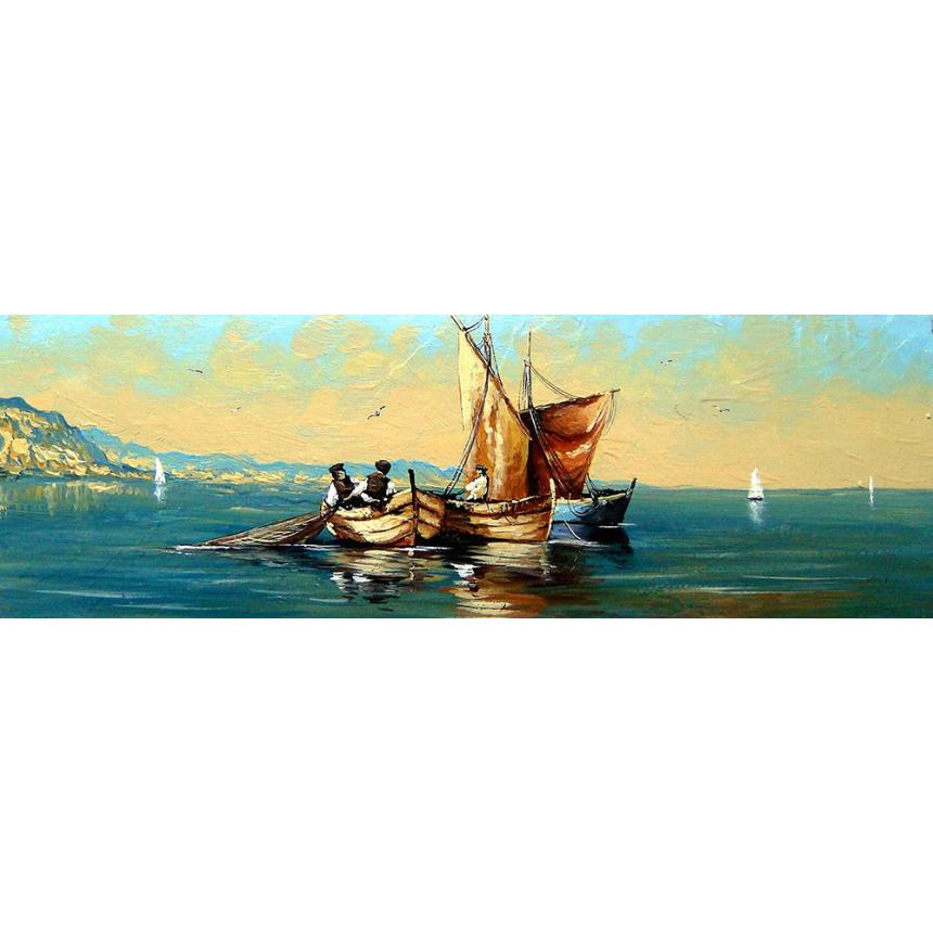 Πίνακας σε καμβά Ψαράδες