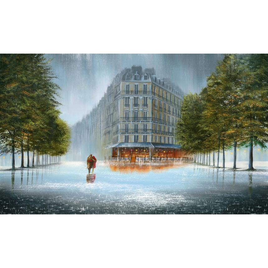 Πίνακας Ζευγάρι στη Βροχή