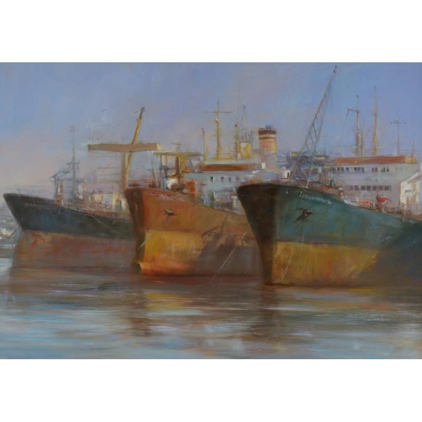 Πίνακας Tanker στη θάλασσα