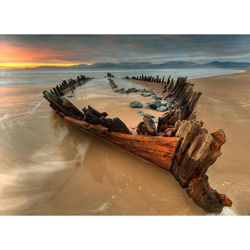 Πίνακας Σκαρί βάρκας στη παραλία 