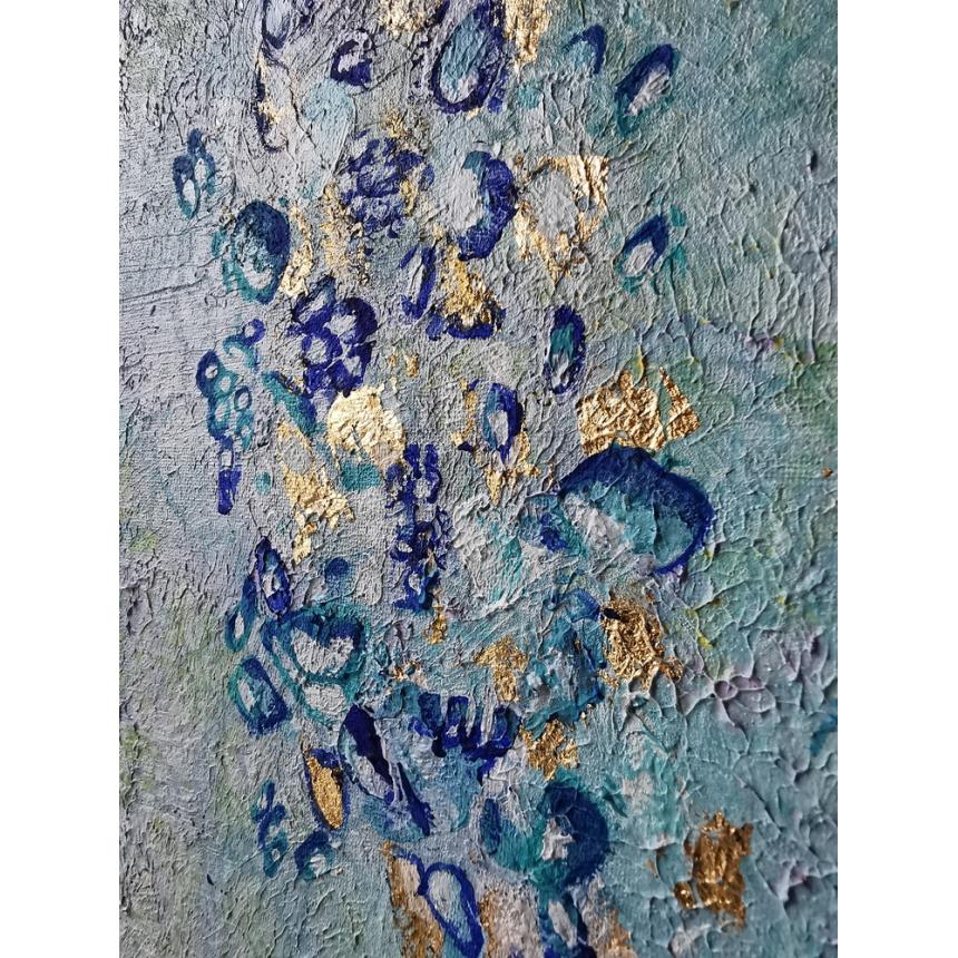 Πίνακας abstract θαλασσινά χρώματα