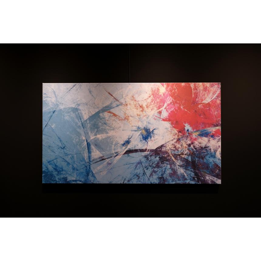 Πίνακας Abstract  blu red