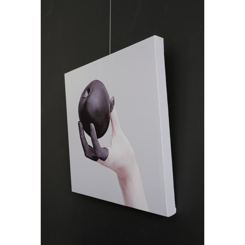 Πίνακας δίπτυχος Μήλο - Χέρι BW