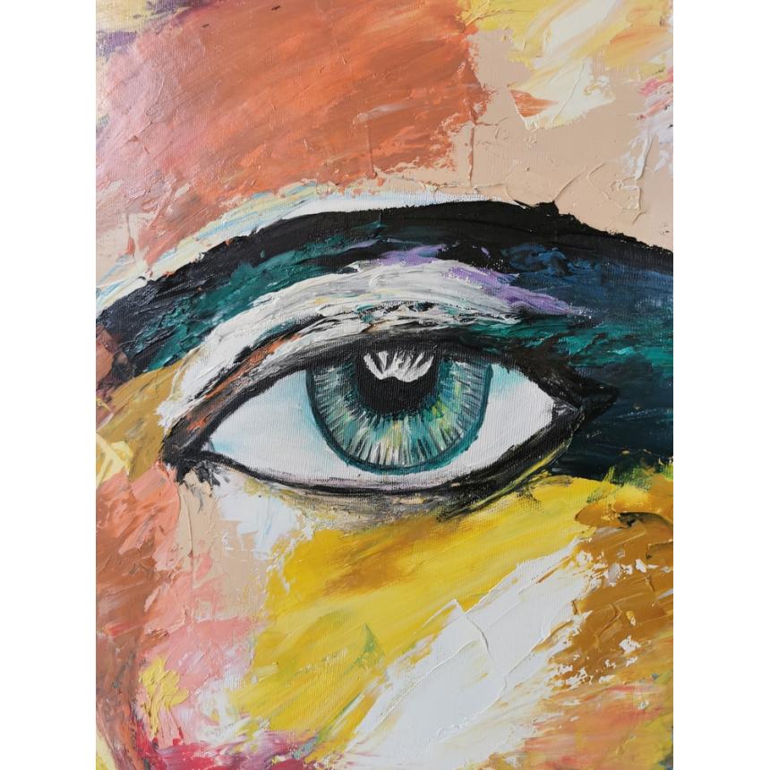 Πίνακας abstract γυναικείο πρόσωπο