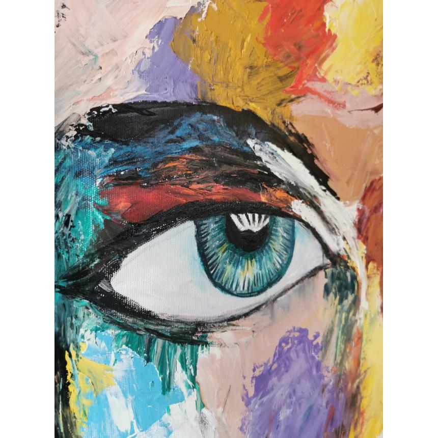 Πίνακας abstract γυναικείο πρόσωπο